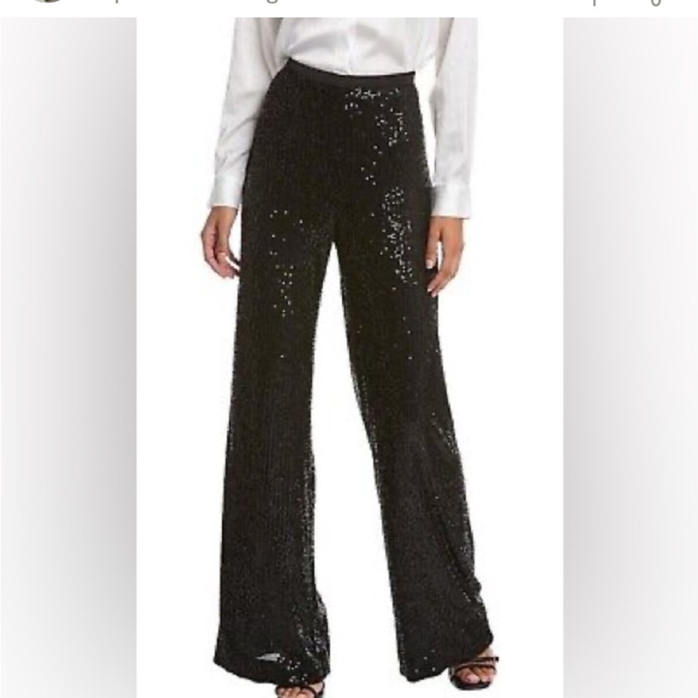 NWT RAMY BROOK Black Sequin Pants sizes 4 and 8 - Picture 2 of 9